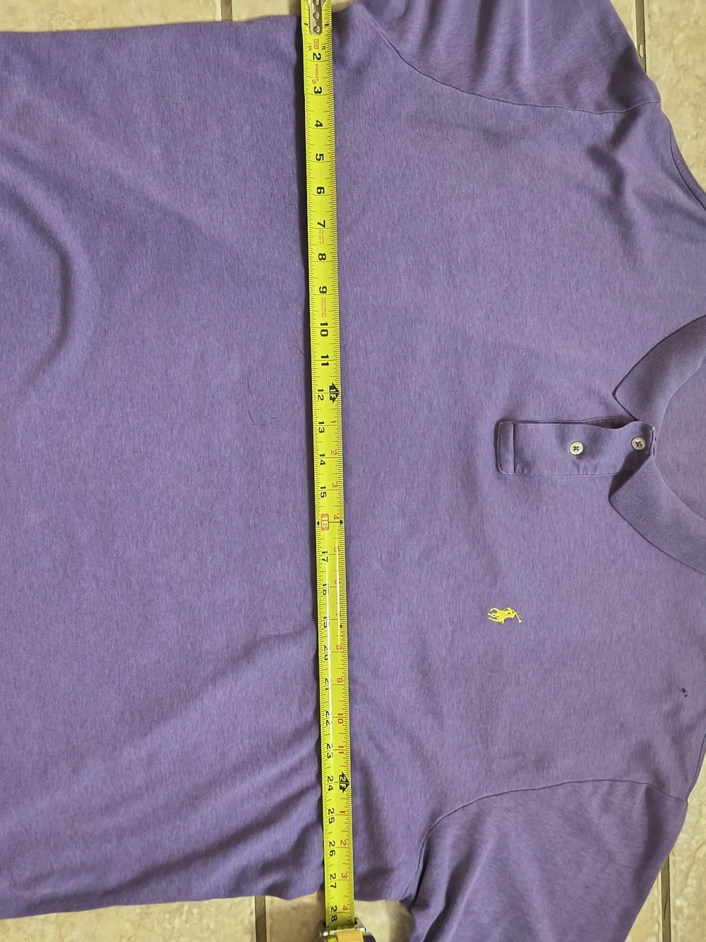 Polo by Ralph Lauren Lavender Short-Sleeve Polo with Yellow Pony